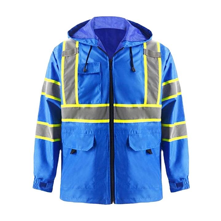 National Apparels Construction Reflective Clothes Safety Reflective Jacket High Visibility Workwear Safety Workers Bomber Waterproof Jacket